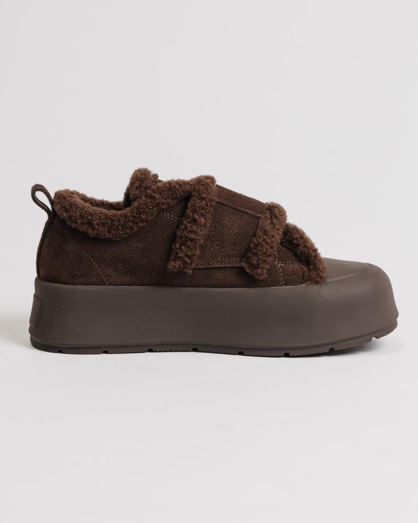 Velcro Boots Allsy 5023 36 Brown Suede Wool