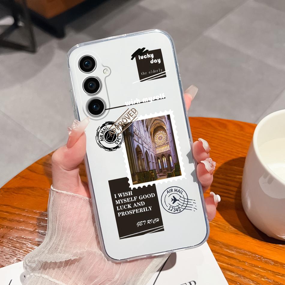 For Samsung S23 FE Plus Ultra Phone Case Soft Clear TPU Silicone Anti Drop Back Cover For Samsung Galaxy S 23 S23FE S23Plus Capa