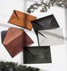 Business Card Holder Business Card Case Genuine Leather Thin 10 Pieces Made in Japan Tatsuno Leather Envelope Type [TAVARAT] (Dark Brown)