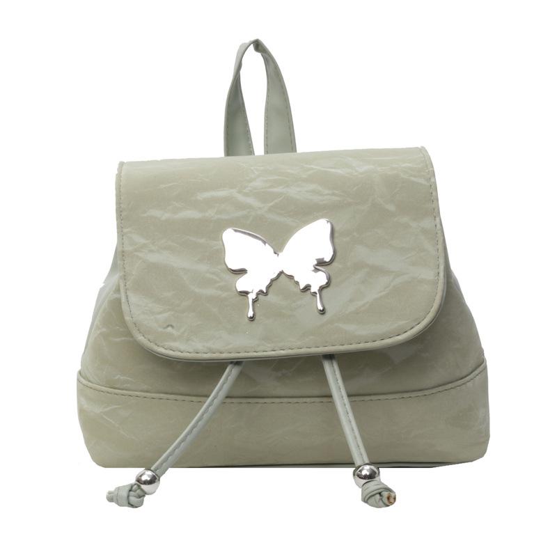 

Нишевый рюкзак женский 2025 новый весенний модный повседневный маленький рюкзак дорожный рюкзак зелёный