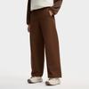 Fila Original Fashion Classic Simple Solid Color Versatile Waterproof Loose Woven Casual Pants Women Pants Mulan-Brown F11W549801FBN