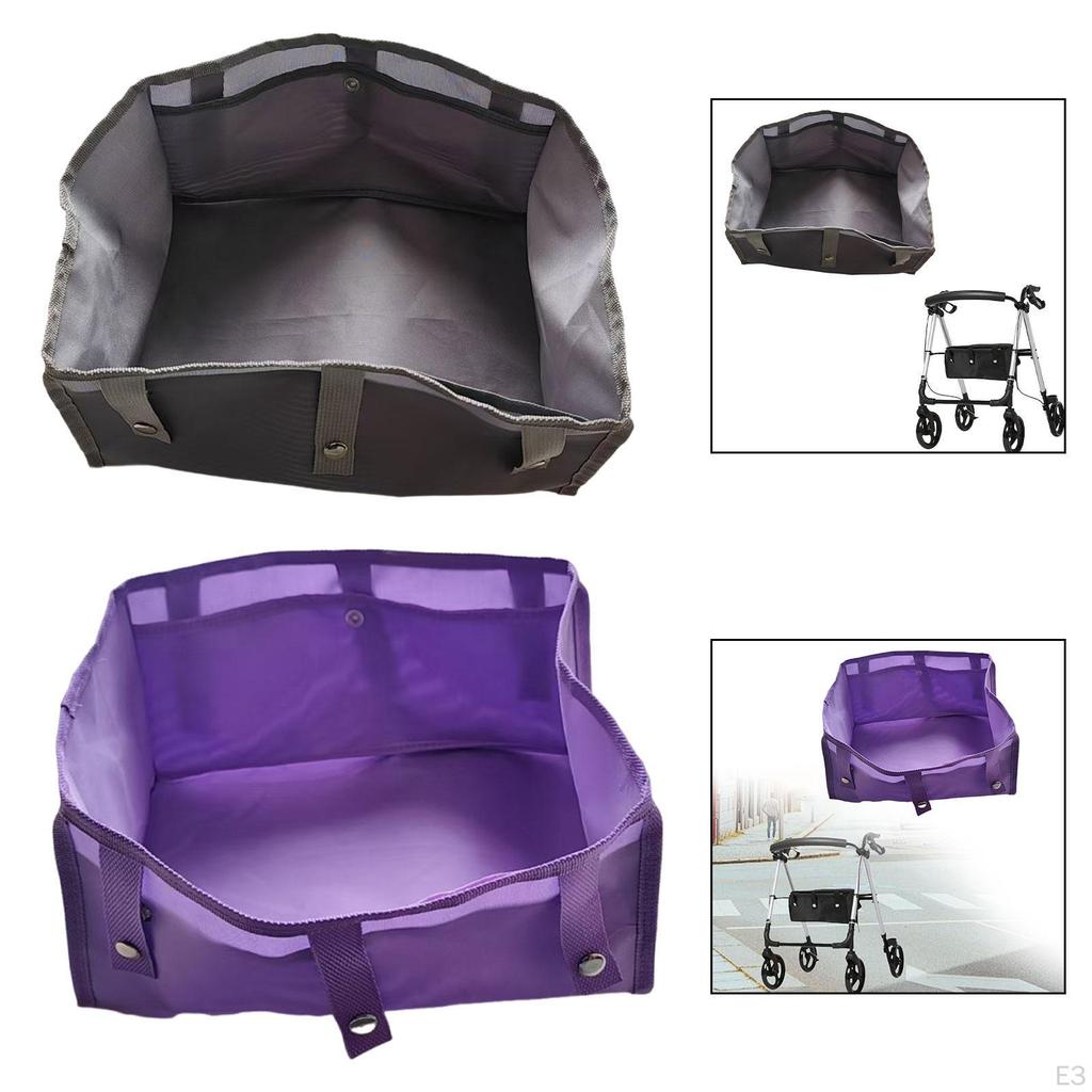 Rollator Bag Under Seat for Four Wheel Detachable Walker Pouch Hanging Storage