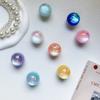 Ins Style Adhesive Laser Fragment Crystal Ball Phone Holder With Retractable Airbag On Back Stable Portable Niche