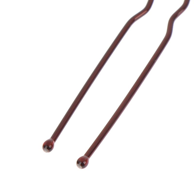 50 KUSŮ/Sáček 6cm/7cm U Tvarované Slitiny Vlasové Sponky Vlnité Sponky do Vlasů Jednoduché Kovové Sponky do Vlasů Sponky Nástroje pro Svatební Účesy Vlasové Sponky