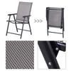 Set of Two Folding Garden Chairs - Grey