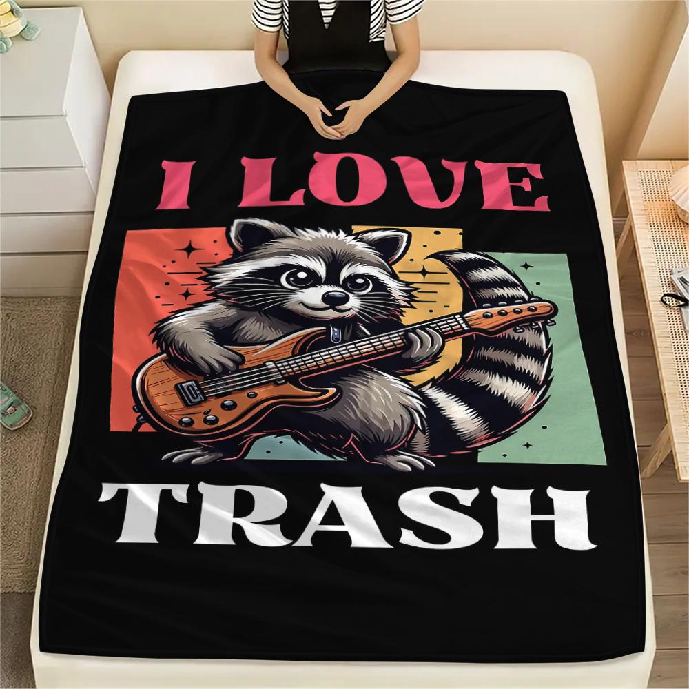 Sloth water dolphin raccoon Print Flannel Blanket,High quality Comfortable for All Seasons,Home Decor,Warmth and Comfort,Perfect for Christmas Gifts