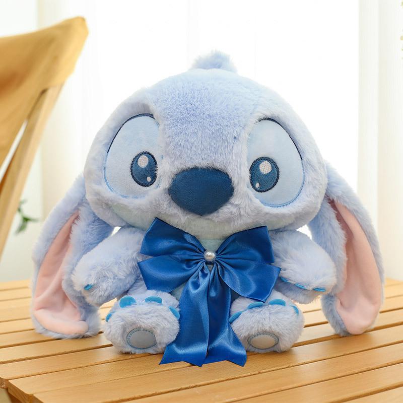 2026 Stitch Doll Large Doll Stitch Throw Pillow Plush Toy Hug Sleeping Doll Girl Birthday Gift 23cm0.18kg синий