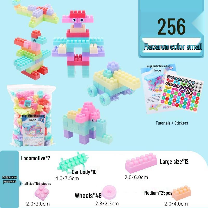 Large Particle Building Blocks for Children's Early Education (Ages 3-6)