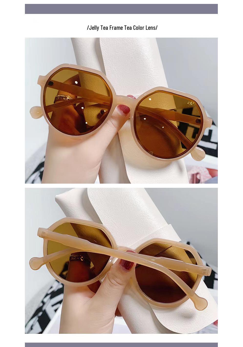 2021 Trendy Women s Retro Small Frame Brown Sunglasses - Korean INS Style, Internet Celebrity Inspired, Small Face Fit.