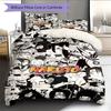 Cartoon Pattern Bedding Quilt Set Quilt Cover Pillowcase Home Decoration Birthday Gift (1 * duvet cover + 2 * pillowcase, without core)