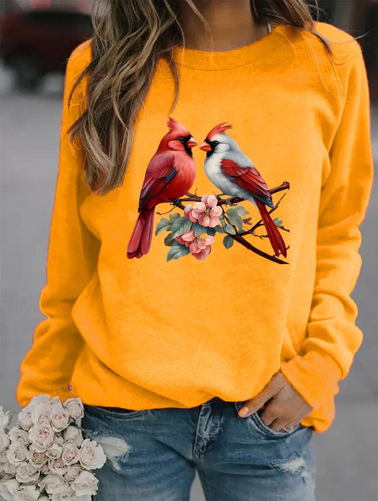 Women's Winter Round Neck Sweater with Long Sleeves, Showcasing a Variety of Fashionable Patterns