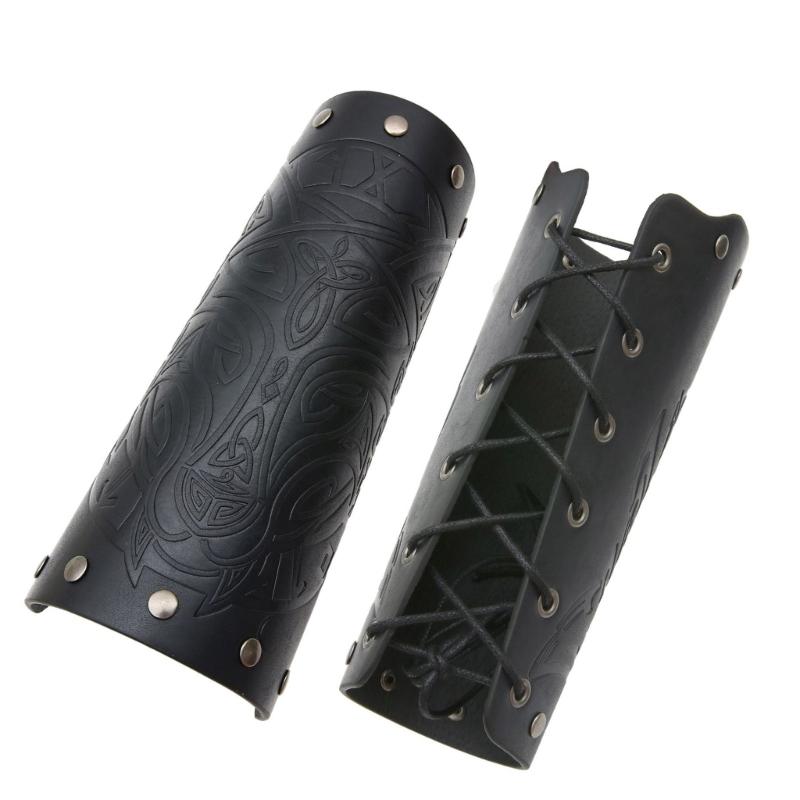 Adjustable Knight Wrist Guard Halloween Cosplay Warrior Wrist Bracer for Men