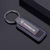 Metal Leather Car Keyring Keychain Pendant Gift For Porsche Cayenne Panamera Macan 911 718 Taycan Boxster Cayman Pajun Accessory