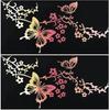 GORGECRAFT 2 Sheet Butterfly Car Decal Set Large Car Decals Butterflies Kissing Flowers Reflective Decals Vinyl Waterproof Sticker Women Car Stickers