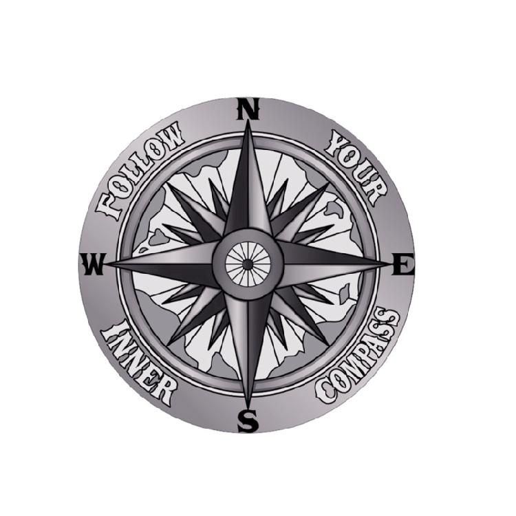 

Off-road Vehicle Engine Hood Decoration Compass Sticker Car Body PET Decals 1