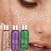 Body Glitter Gel Waterproof Eye Glitter for Girls Body Glitter Gel Sequin Glitter Eyeshadow Glitter Body Gel for and Parties Set, - Kit, 3-Color Gel,