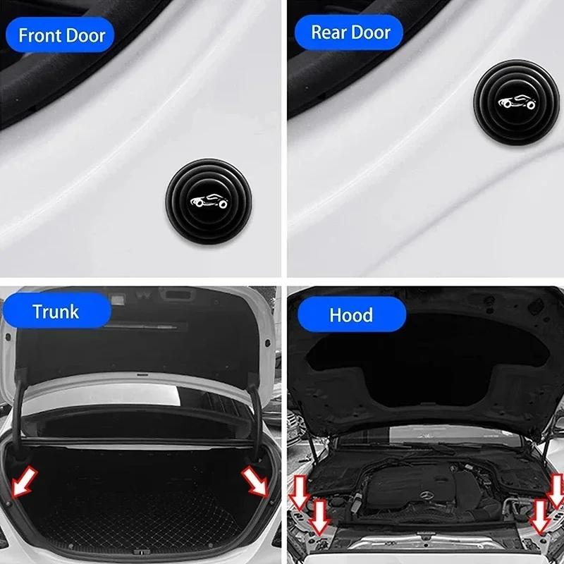 20PCS Car Door Shock Absorbers Soundproofing Shock-absorbing Pads Car Door Edge Protection Thickened Anti-collision Accessories