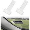 Yourkar 2 PCS Car Windshield Parking Ticket Holder, Transparent Parking Ticket Holder Clip with Adhesive Tape, Plastic Auto Windshield Invoice Clip,