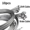 10pcs 2.3M Bicycle Brake Line MTB Road Bike Stainless Steel Gear Shift Cable Bike Speed Line Shifter Gear Brake Cable Inner Wire