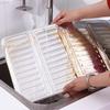 Gas Stove Foldable Aluminum Foil Anti-Splash Baffle, Heat Insulation Oil Splatter Guard With Overflow Protection For Kitchen Coo