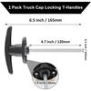 1 Pack T-Griff-Schloss Schwarz, Verschiedene Schlüssel, Wohnmobil-LKW-Kappe