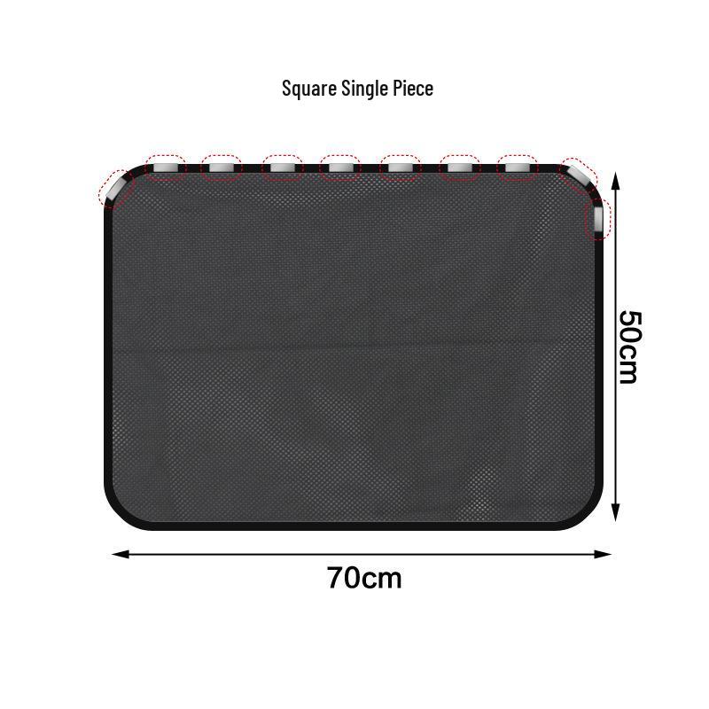 Magnetic Car Sunshade: Heat Insulating Retractable Side Window Mesh Curtain