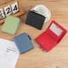 Japanese Style Fashion Ultra Thin Short Purse Large Capacity Women RFID Real Leather Wallet Zipper Coin Card Purse