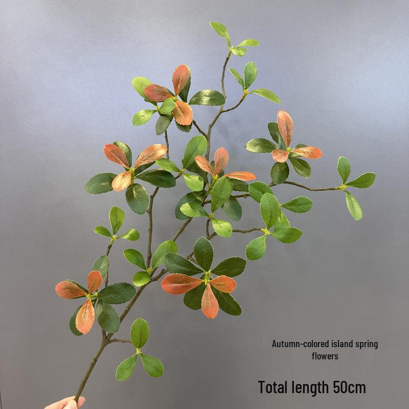 Peyzaj ve Bahçe Dekorasyonu İçin Yapay Bahar Çiçek Düzenlemeleri Yaprakları