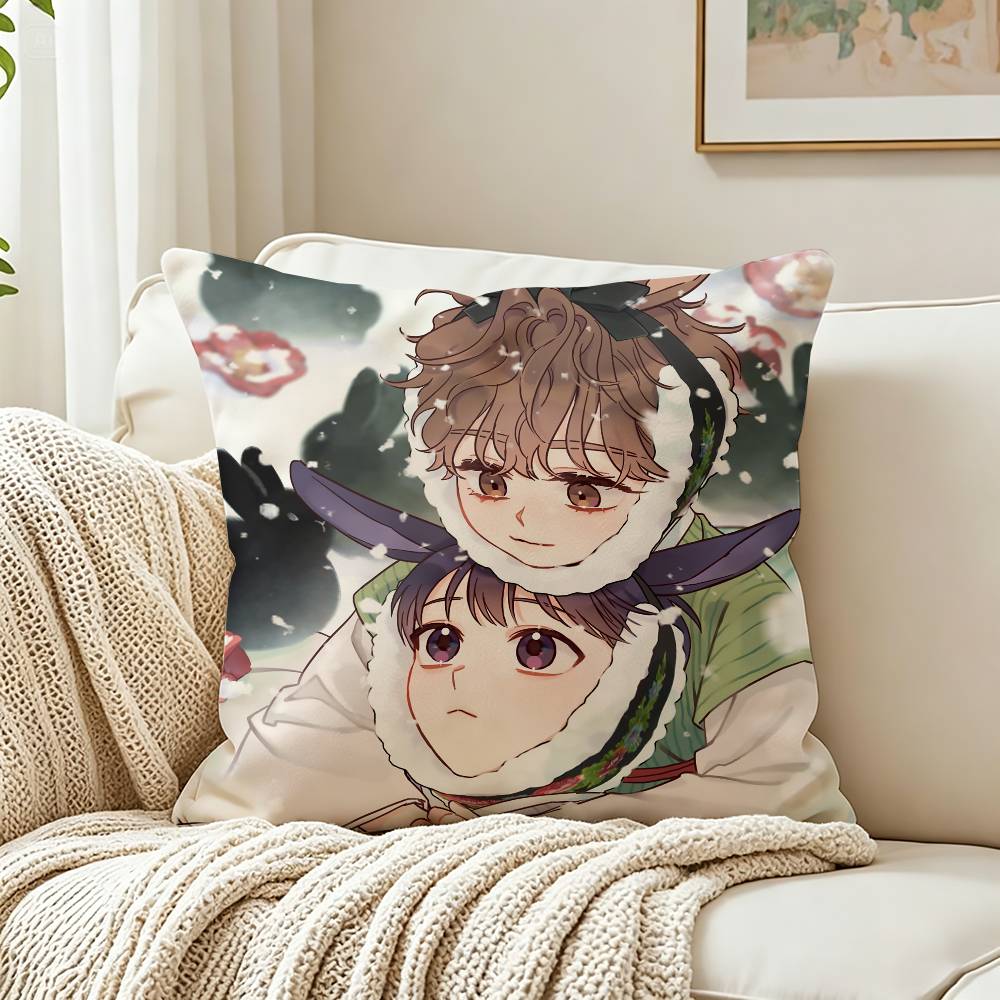Manhwa Alpha Trauma Omega Complex Customizable Square Cushion Cover Double Sided Print Pillow Case
