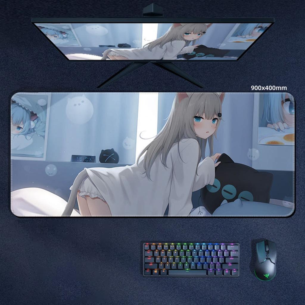 HarFar Mouse Gaming Desk Keyboard Large Desk Extra Large Table Mouse For Home For Home Made of Rubber For Office Mouse Anime Pad, Pad, Pad, Mat, Mat,