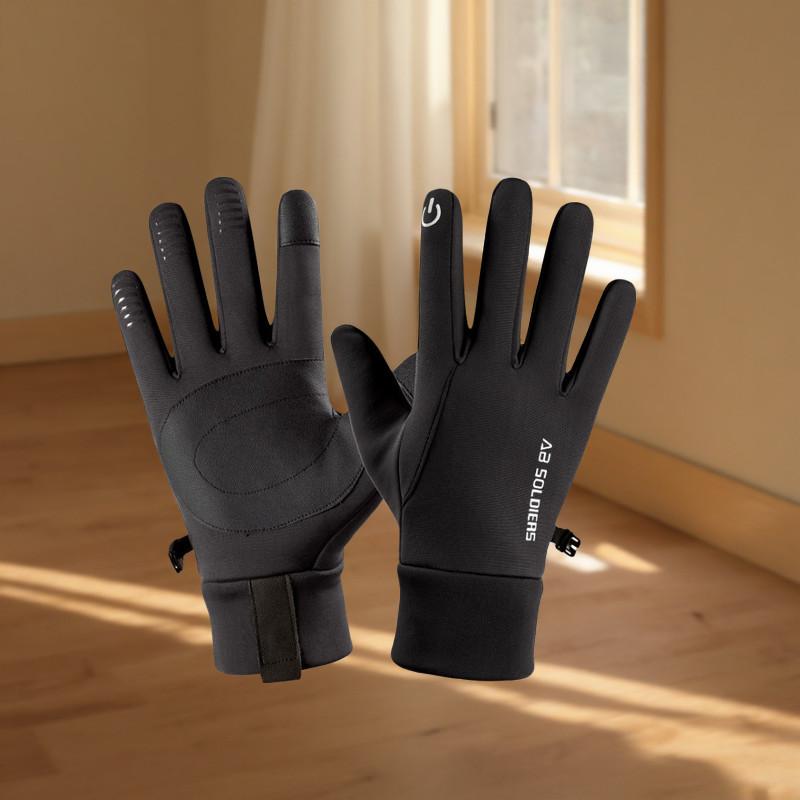 Cycling Gloves Mens Warm Touchscreen Windproof Waterproof For Outdoor Winter Riding
