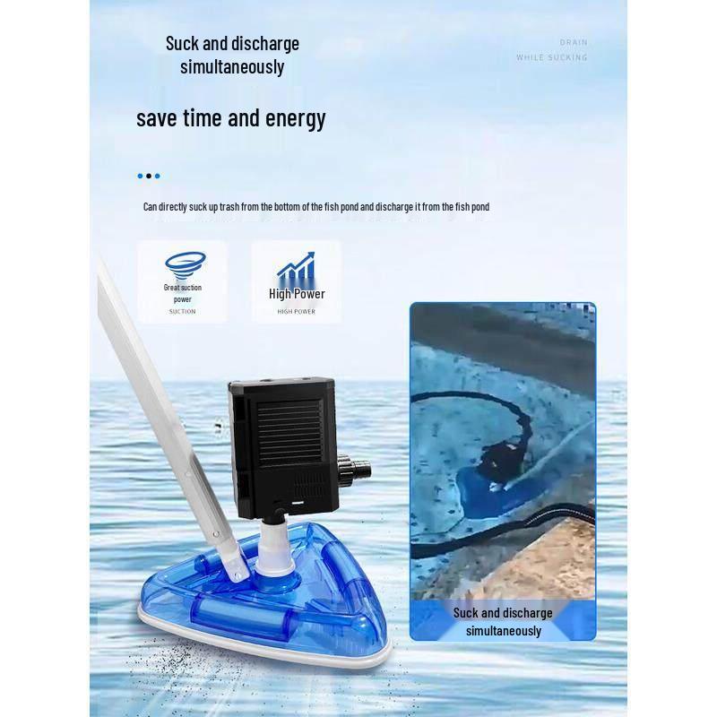 Jundingying 100W Pond & Pool Vacuum Cleaner with Triangle Brush Head