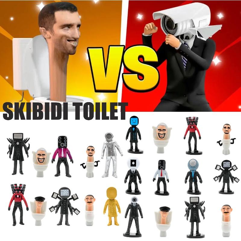 High-quality Pvc Material 2.5-4.5 Inch Toilet Man Vs Surveillance Man Action Figure Model Collectible