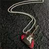 Hip-hop Gitarr Hänge Halsband Titanstål Punk Gitarrkedja Choker Trendig Vintage Elgitarr Tröjkedja Smycken