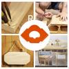 6-piece Set Woodworking Trimming Machine Round Corner Template Straight Bevel R/C Corner Trimming Positioning Flip Template