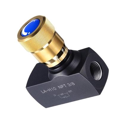 Hydraulic Flows Control Needle Valves 1/2Inch 3/8inch Ports Adjustable Leakproof Seal Throttle Check Valves Easy To Install
