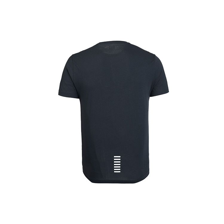Emporio Armani EA7 Solid Logo Letter Casual Crew Neck Short Sleeve T-Shirt Men T-shirts Navy-Blue 8NPT51-PJM9Z-1578