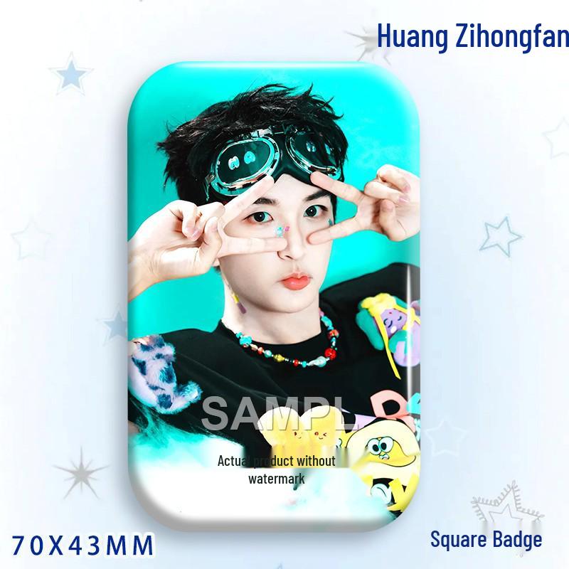 Huang Zihongfan Laser Star Idol Badge Brooch Pendant