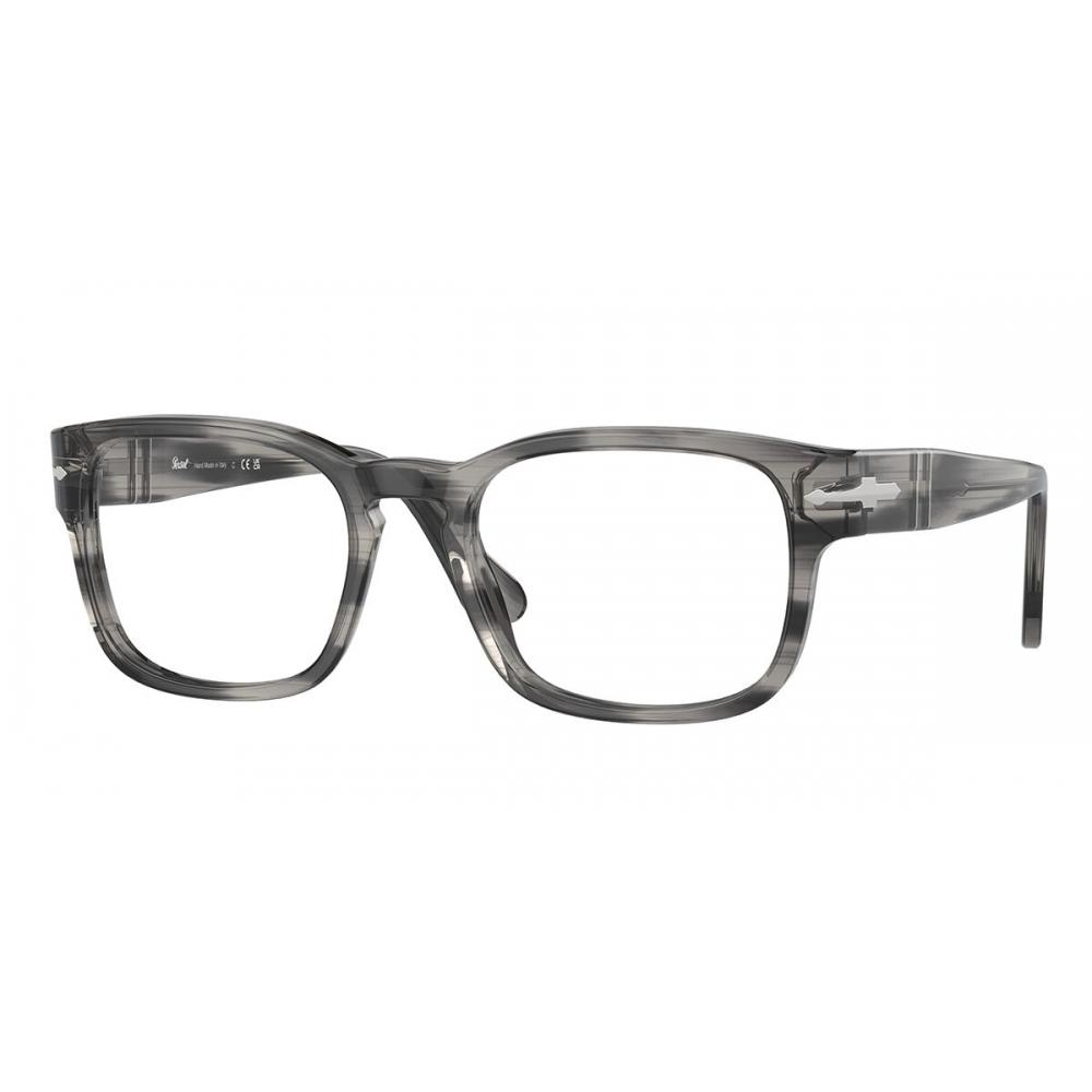 

Persol Unisex Eyeglasses Po3334v 1192 Striped Grey/53-20-145
