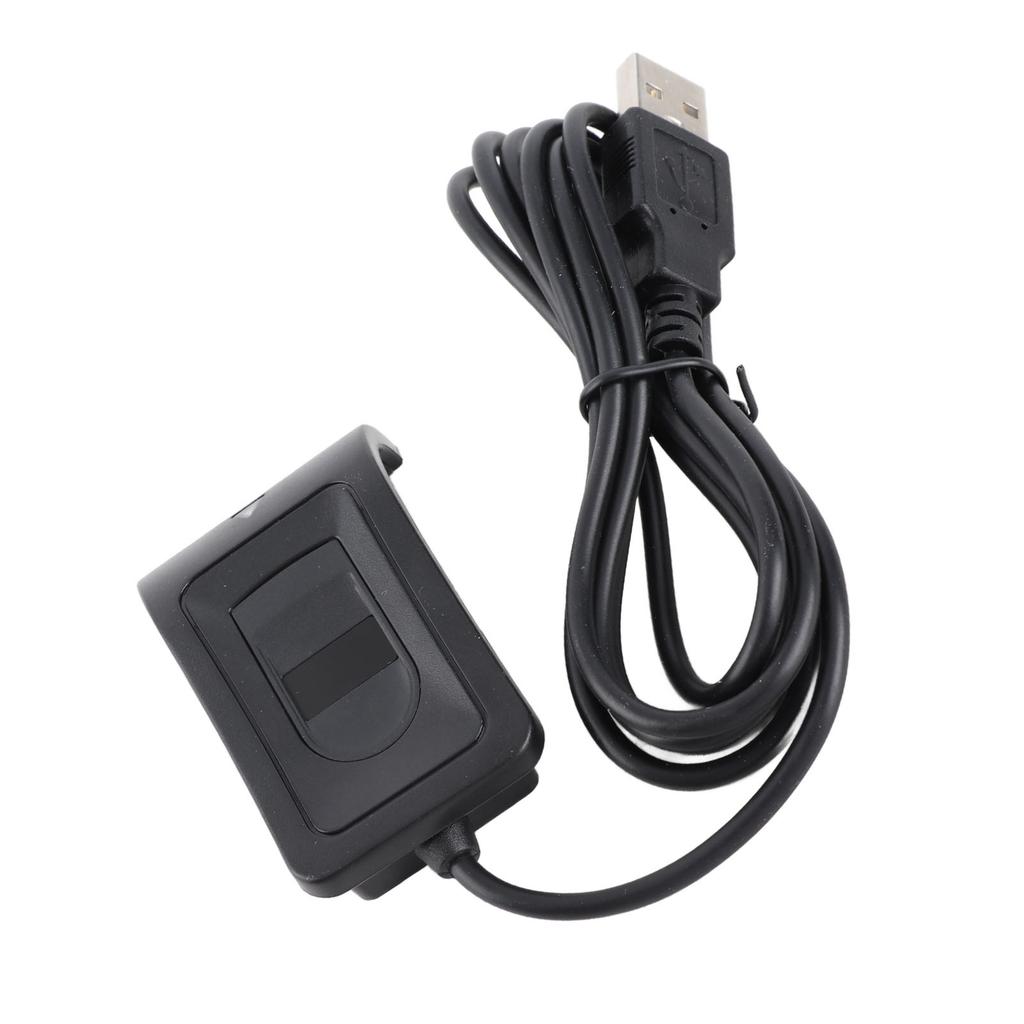 USB Fingerprint Reader 360 Degree Calibration Fingerprint Reader Compact Structure DC3.3V Recognition Function Black for PC