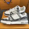 Louis Vuitton Trainer Grey Sneaker Men's Size 1ADH2W
