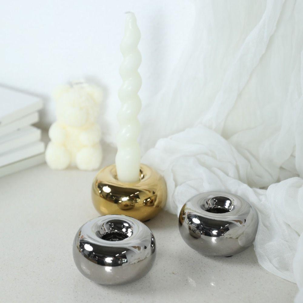Ceramic Candlestick Modern Wax Melt Burner Home Decoration Candle Holder  Aromatherapy Gift