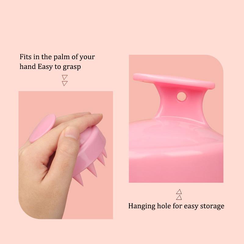 Silicone Massage Brush Mini Scalp Massager Body Scalp Massage Hair Washing Comb Cleaning and Hair Styling Tools Head Relaxation