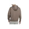 Nike Embroidered Logo Fleece-Lined Casual Pullover Hoodie Men Tops Brown DA0316-040