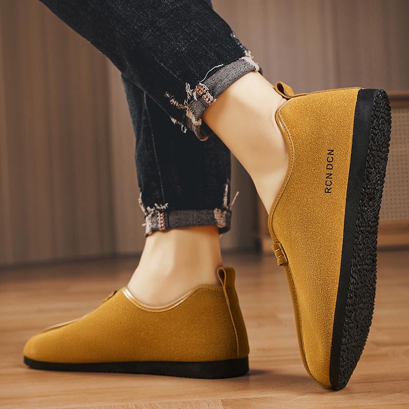 Мужская обувь слипоны модные лоферы повседневная обувь мокасины мужская удобная обувь — фото 6