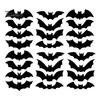Hanging Bat Decorations LED Wall Sticker Lighted 3D Decorative Stickers Removable Realistic Flying Decor PVC Window Decals for Bedroom Door Halloween