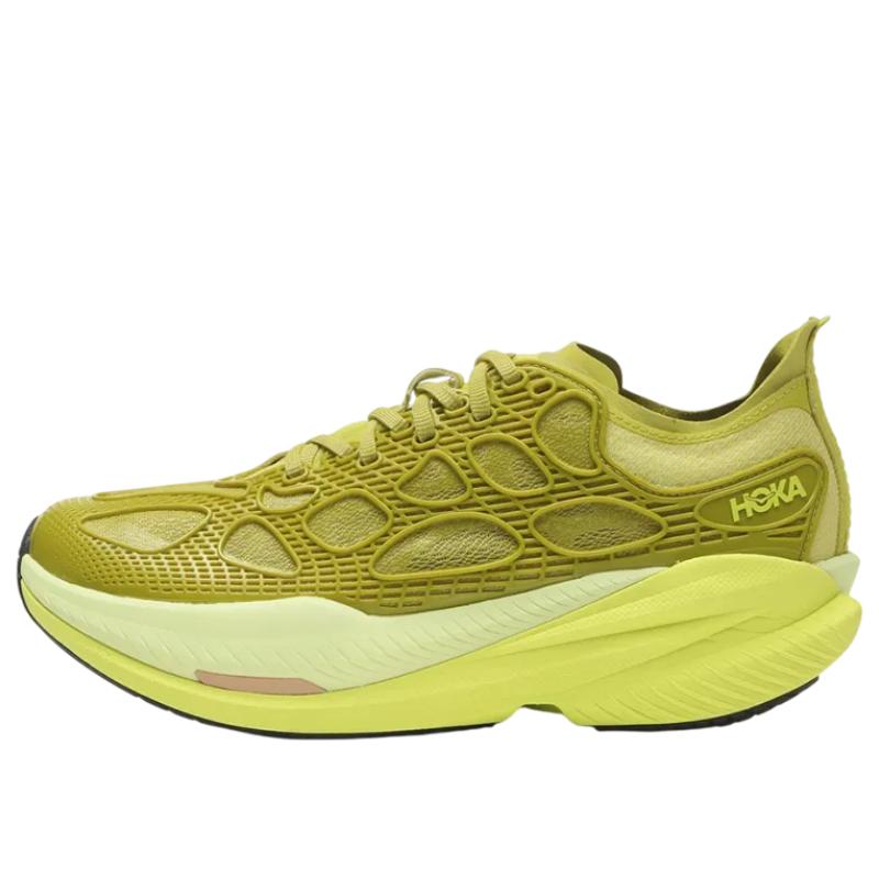 HOKA Mach X Caged Pea Green Unisex Sneakers Yellow Citrus 1168932-PNH