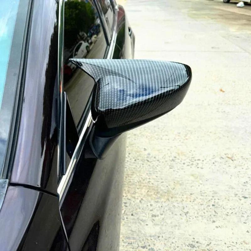 For Mazda 6 Atenza 2014 2015 2016 2017 ABS Car Rearview Side Mirror Cover Wing Cap Exterior Door Housing Trim Adhesive Sticker