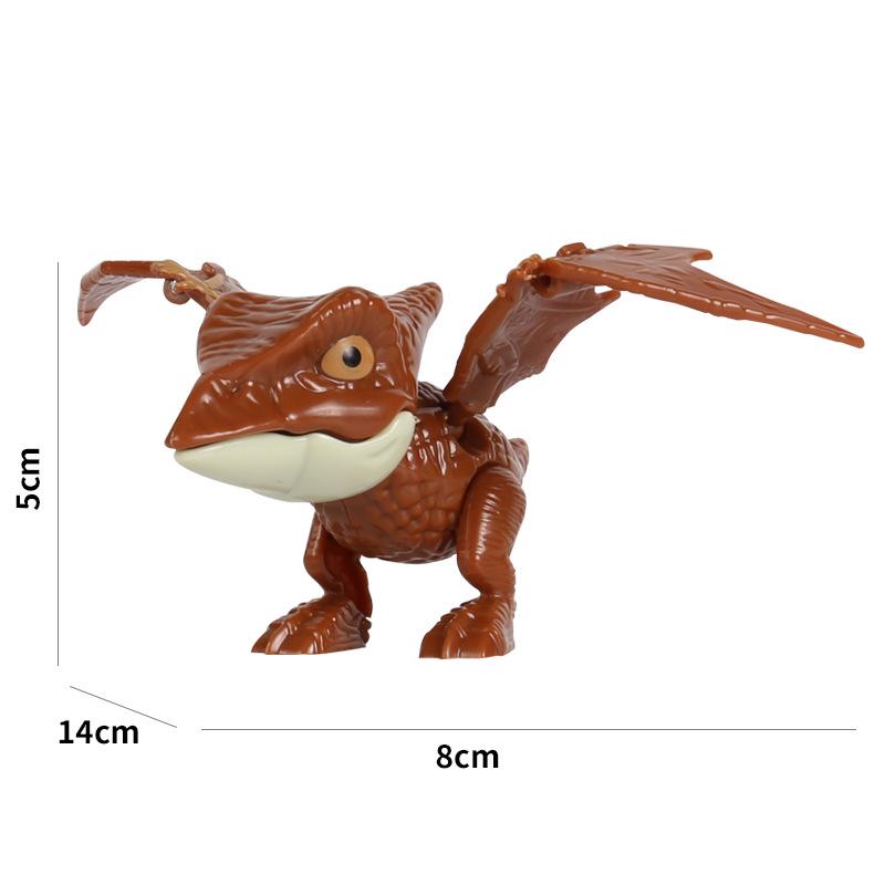 Cross-border Multi-joint Movable Dinosaur Toy - Finger Biting T-Rex & Mosasaurus