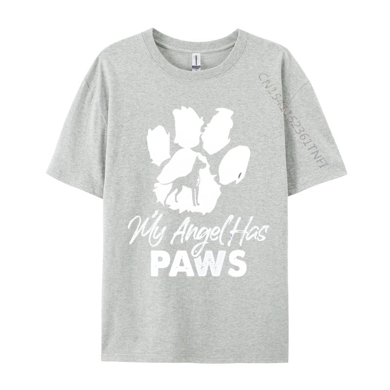 My Angel Has Paws Great Dane Dog Breed Paws Tshirt Unisex Tshirts Vintage Tops Unisex Cotton T Shirts Harajuku Printed Top Tees